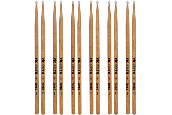 Vic Firth American Classic 5ATN Terra Series Drumsticks Nylon Tip