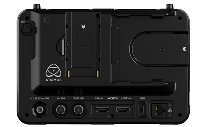 Atomos Shogun Rear with connections