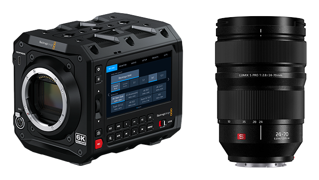 Blackmagic PYXIS 6K (L Mount) With Panasonic S-E2470 24-70mm Lens