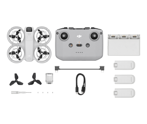 DJI Neo Drone with included accesories, intelligent flight batteries, propellers, screwdriver