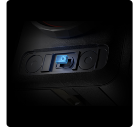 illustration of Osmo Action 5 Pro Colour Temperature sensor highlighted from black camera body