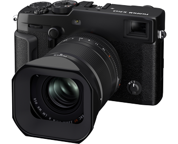 Fujifilm XF23mm F1.4 R LM WR lens mounted to Fujifilm X-Pro3 camera