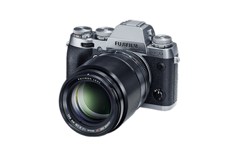 XF90mm F2 lens on Fujifilm X-T1 silver camera