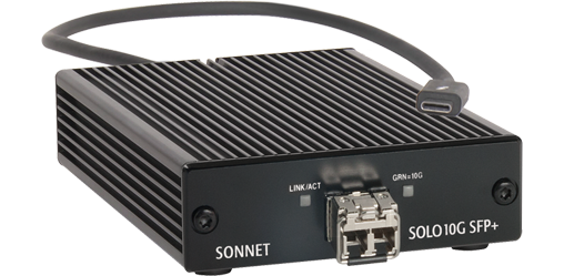 Sonnet Solo 10G Thunderbolt 3 to SFP+ 10Gb Ethernet Adapter