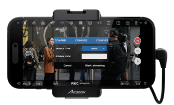 accsoon seemo 4k paired with iphone live streaming video content 