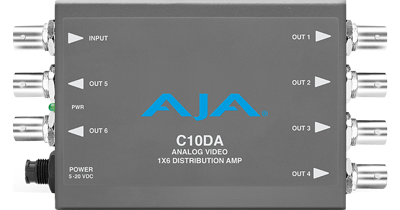 AJA C10DA analog video 1x6 Distribution Amplifier