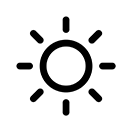 sun line drawing icon
