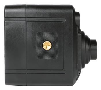 side view of the 4k pov video camera showing the screw mount