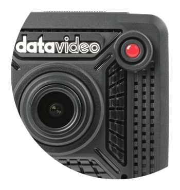 close up of the 4k pov video camera tally light
