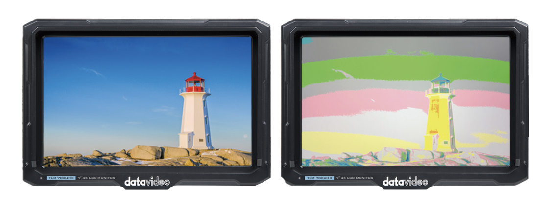 examples of exposure analysis, Datavideo TLM-700UHD 7 4K LCD Monitor