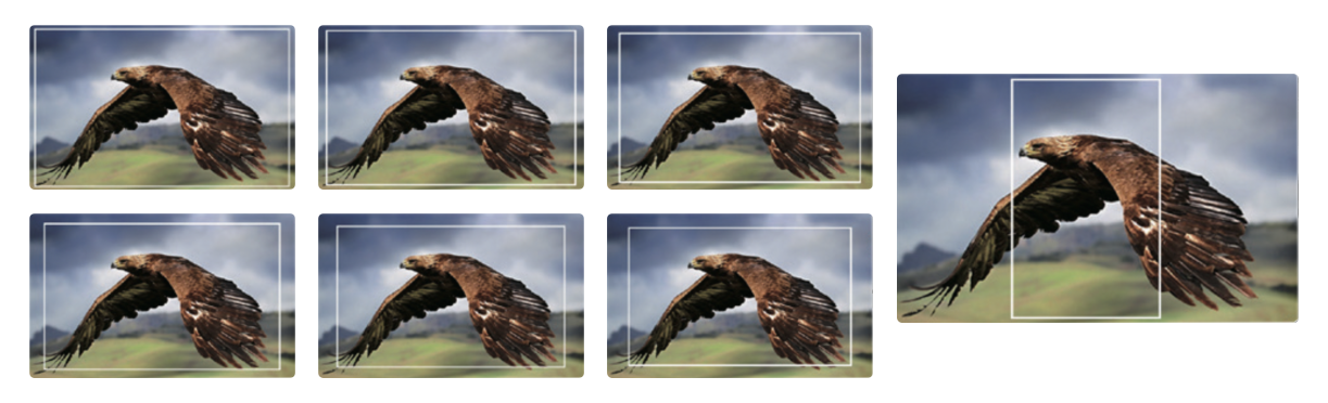 examples of aspect and safety markers, Datavideo TLM-700UHD 7 4K LCD Monitor