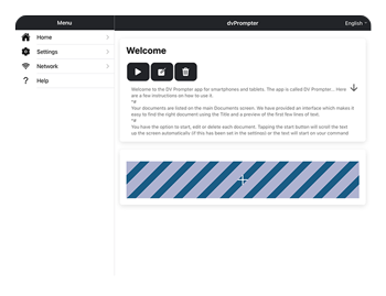 teleprompter app interface