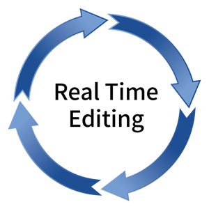 real time eediting icon