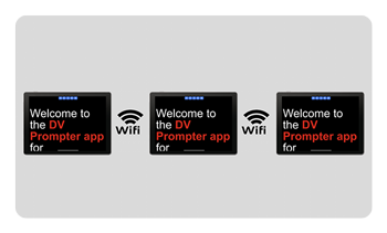 tablets connected via wifi to show the same imagee