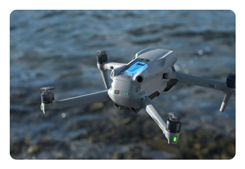 close up of the dji air 3s highlighting where to insert the cellular dongle