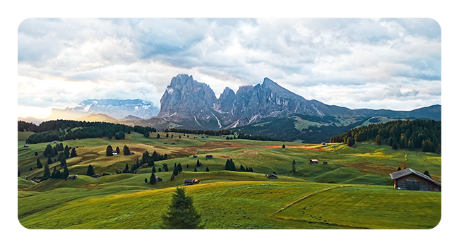example image taken with the dji air 3s of a mountain in the countryside