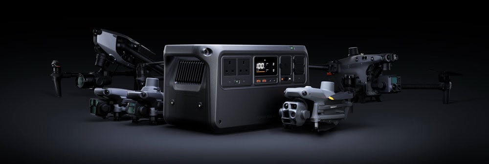 dji power 1000 v2 portable power station with dji drones