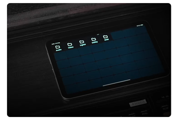 Ipad with elgato control application open showing different control layers