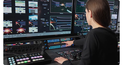 user switching between system control using Elgato StreamDeck Studio 