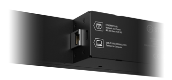 close up image of stream deck studio Ethernet connection