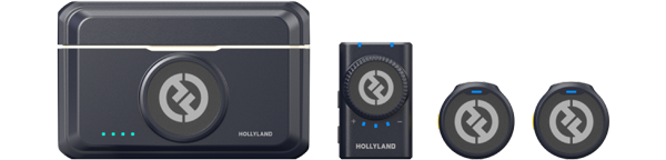 Hollyland Lark M2 Wireless Lavalier Microphone set for cameras