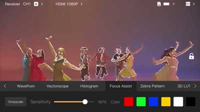 image preview of hollyland pyre Focus Assist tools