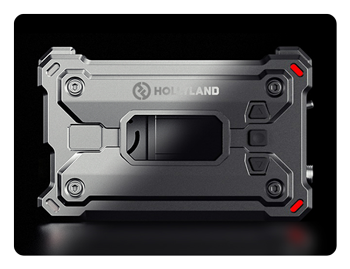 close up showing the magnesium-aluminium alloy design of the hdmi transmitter and receiver