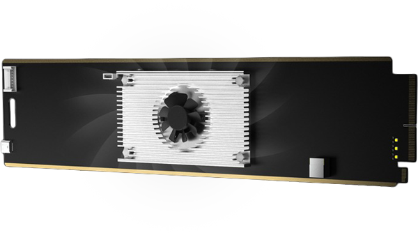 angled view of the FMG-400 with fan highlighted