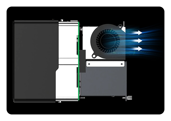 diagram showing the streaming encoder cooling system