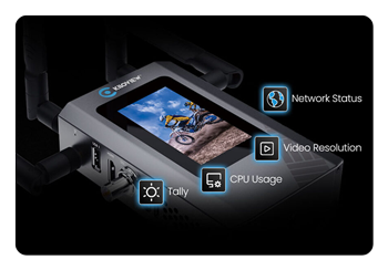 breakdown of the streaming encoder touchscreen