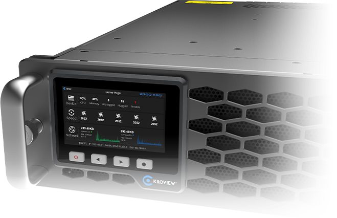 modular media center interface screen