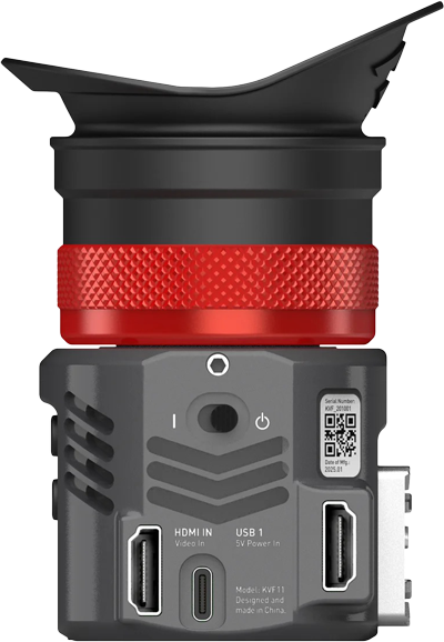 side view of the hdmi viewfinder