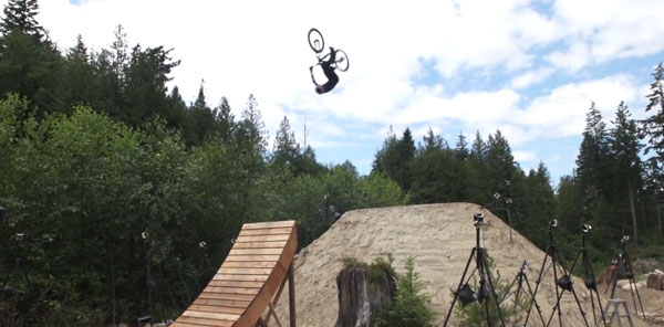 optitrack primex 41 motion capture camera being used for outdoors motion tracking