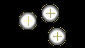greyscale image of motion capture markers on black background