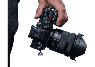 Photographer holding Panasonic S5 Camer in their hand