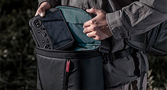 pgytech onemo 2 shoulder bag being ussed as a waist bag