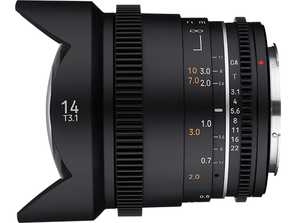 Samyang VDSLR MK2 14mm T3.1 Prime Cine Lens Canon EF Mount