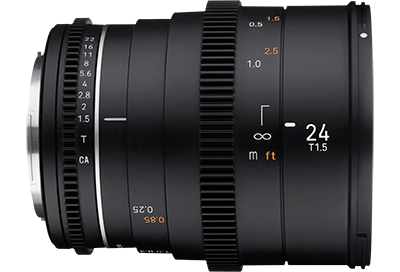 Samyang VDSLR MK2 24mm T1.5 Prime Cine Lens M4/3 Mount