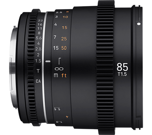 Samyang VDSLR MK2 85mm T1.5 Prime Cine Lens Canon EF Mount