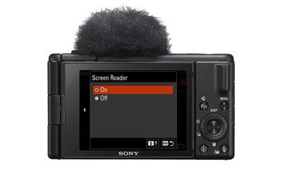 rear view of the sony zv 1 ii compact camera