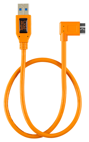 TetherTools TetherPro USB 3.0 Type-A to Micro-B Right Angle Adapter Cable