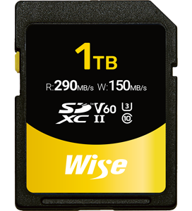 Wise SD-S1024 1TB SDXC UHS-II V60 Memory Card