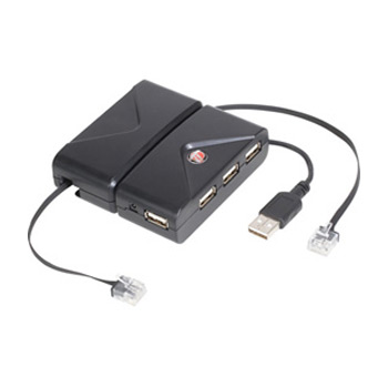 Xclio 4 Port USB2 Travel Hub Bus Powered : image 1
