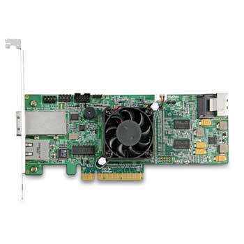 Highpoint RR4321 8 channel (4 Int+ 4 Ext) PCI-e x8 to SAS/SATA II IOP348 RAID controller (card) : image 1