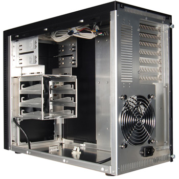 Lian Li PC-A05NB, Black, Aluminium Mini Tower Case, w/o PSU : image 2