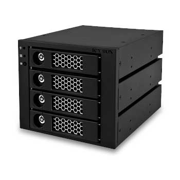 Icy Box IB-554SSK for 4x3.5" SATA/SAS HDD backplane into 3x5.25" bays : image 1