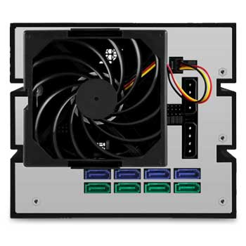 Icy Box IB-554SSK for 4x3.5" SATA/SAS HDD backplane into 3x5.25" bays : image 2