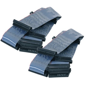 68Pin LVD Wide 6 header SCSI Cable Internal (with Terminator included) Twin Pack (2 cables) - 80cm