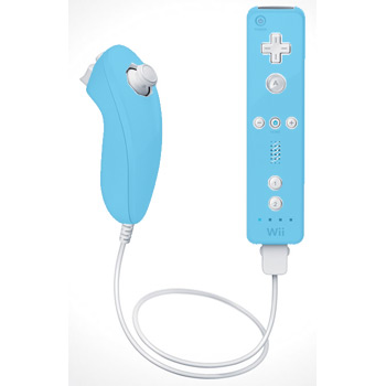 iRule IRW-L004B-BLUE Wii Detachable Silicon Case for Remote & Silicon Case for Nunchuk