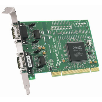 Brainboxes UP-869 Universal PCI 2 x RS232 Powered Serial Card (POS 0.5A) : image 1